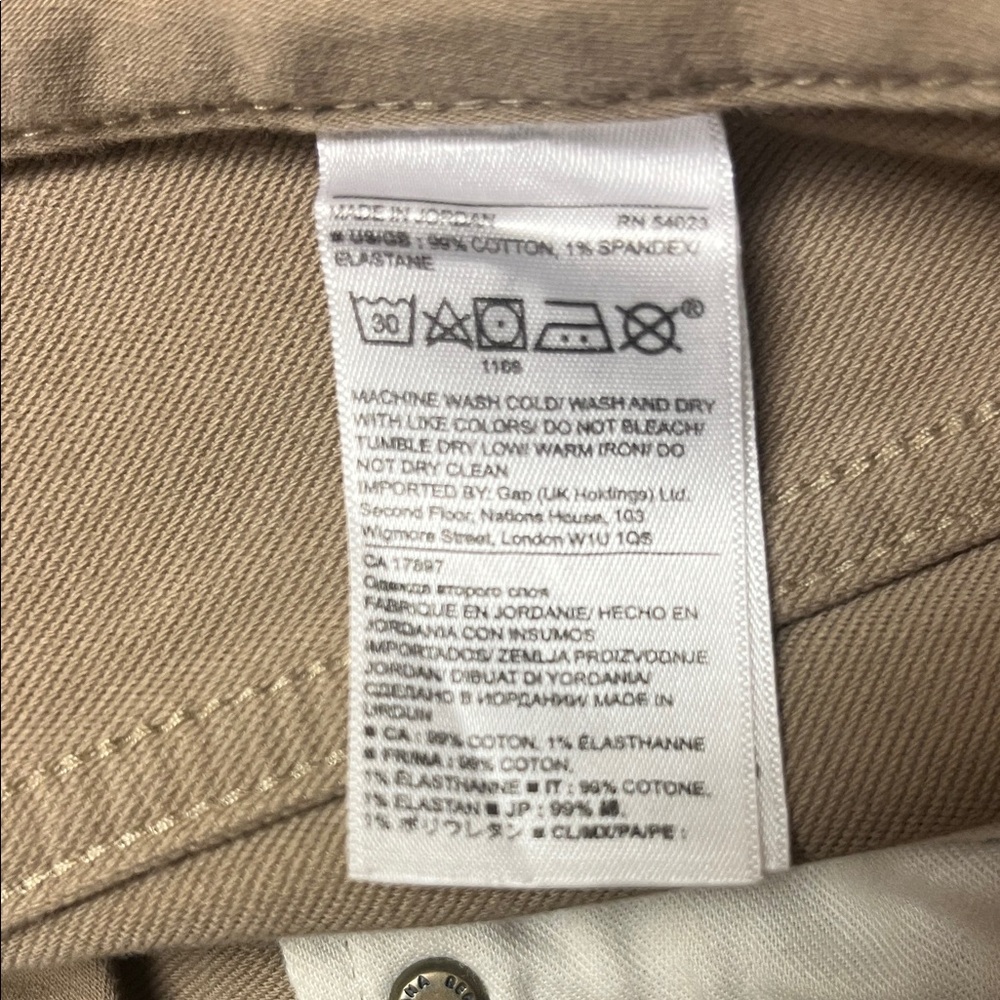 Banana Republic The Traveler Slim Fit Tan Pants, size 32x32 - Picture 11 of 13